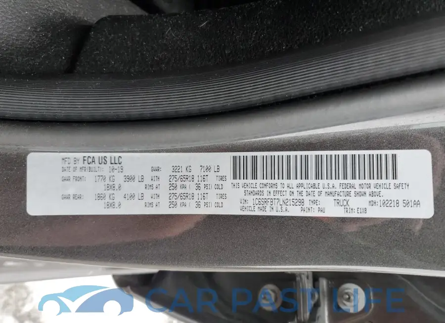 1C6SRFBT7LN215298# 13