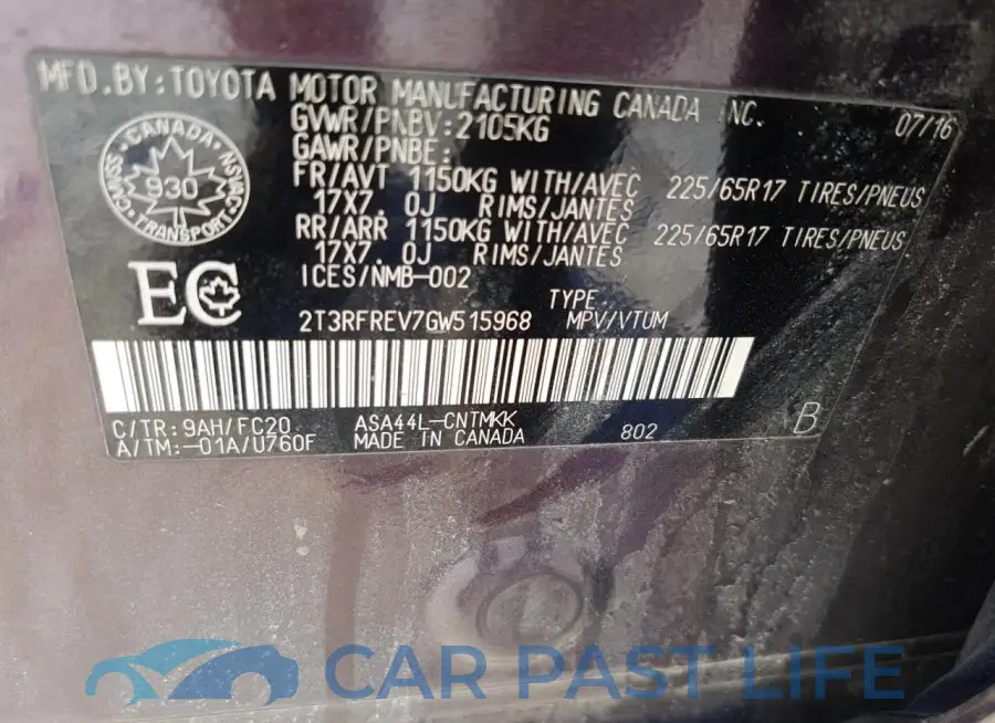 2T3RFREV7GW515968# 13