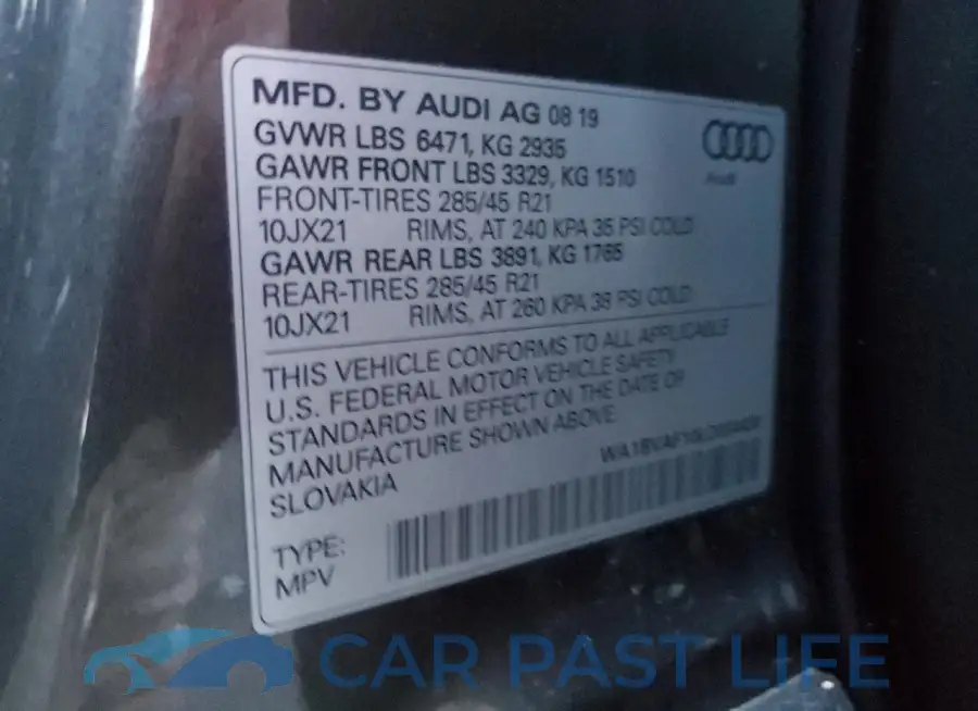 WA1BVAF10LD004430# 13
