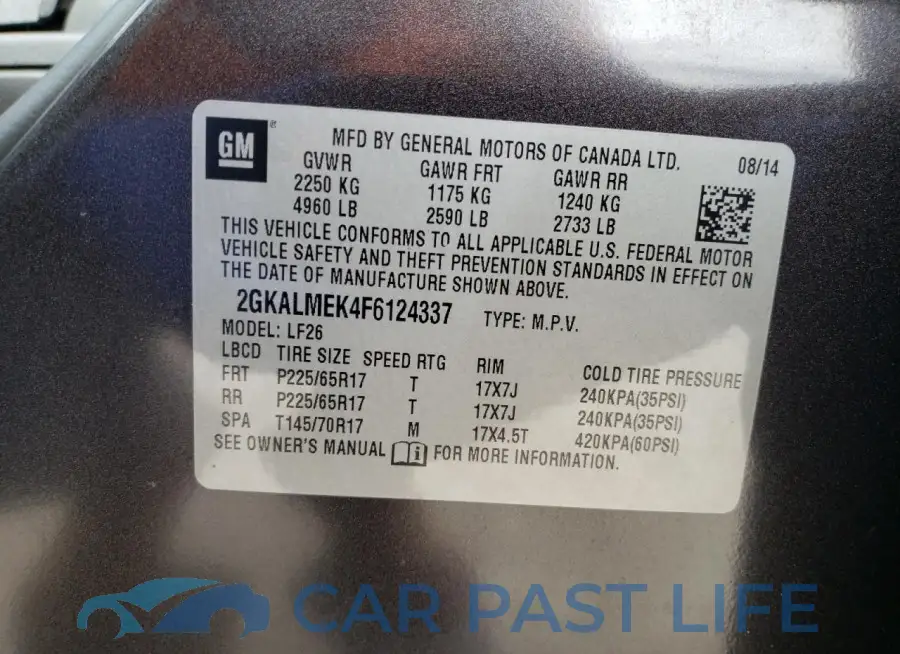 2GKALMEK4F6124337# 13