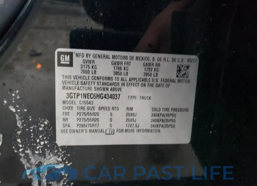 3GTP1NEC6HG434037# 12