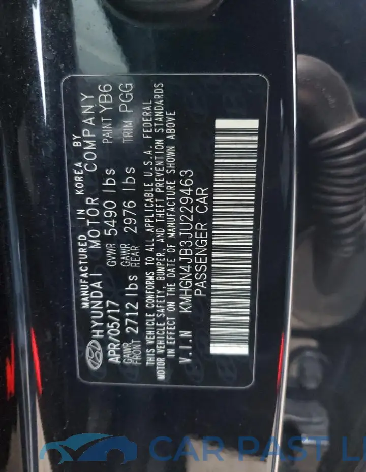 KMHGN4JB3JU229463# 12