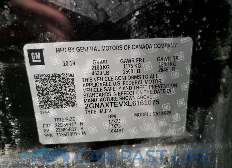 2GNAXTEVXL6161075# 13