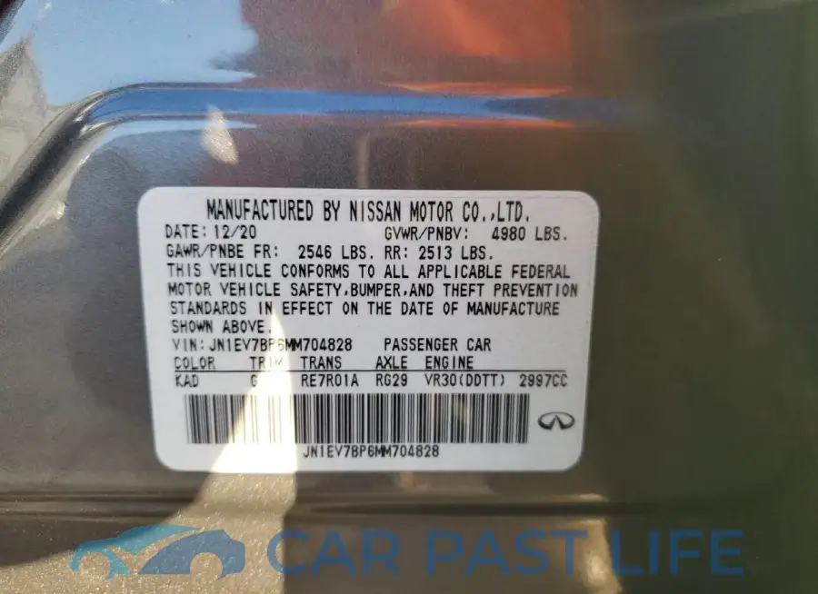 JN1EV7BP6MM704828# 12
