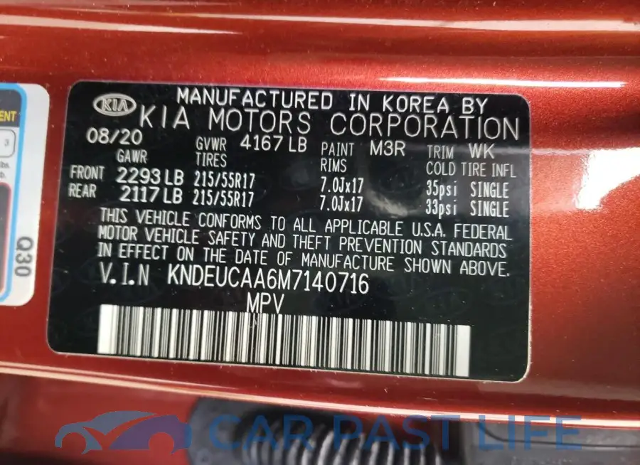 KNDEUCAA6M7140716# 13