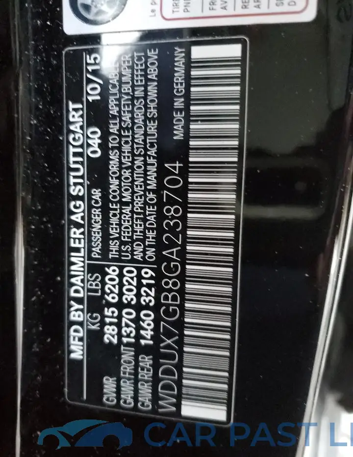WDDUX7GB8GA238704# 13