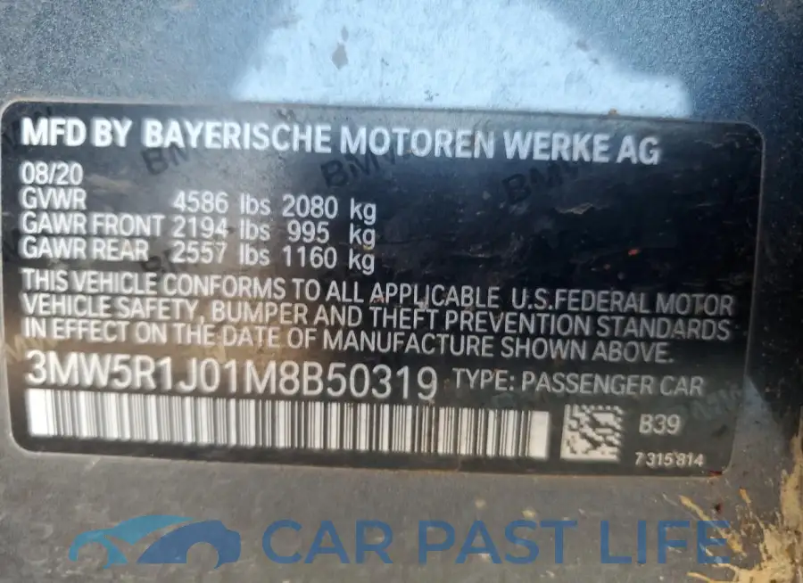 3MW5R1J01M8B50319# 12