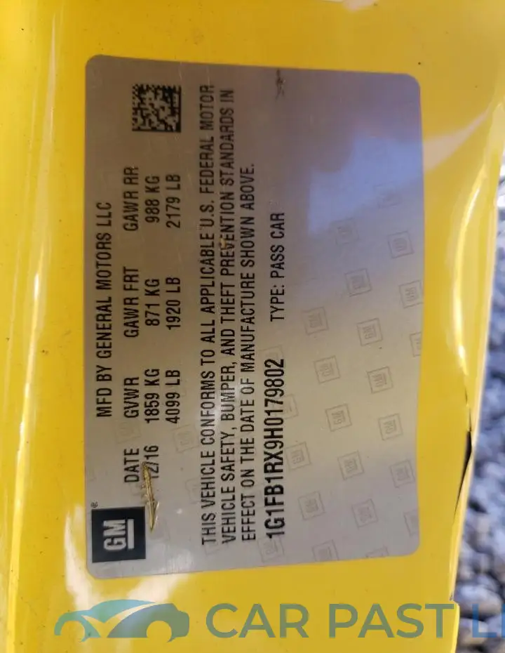 1G1FB1RX9H0179802# 13