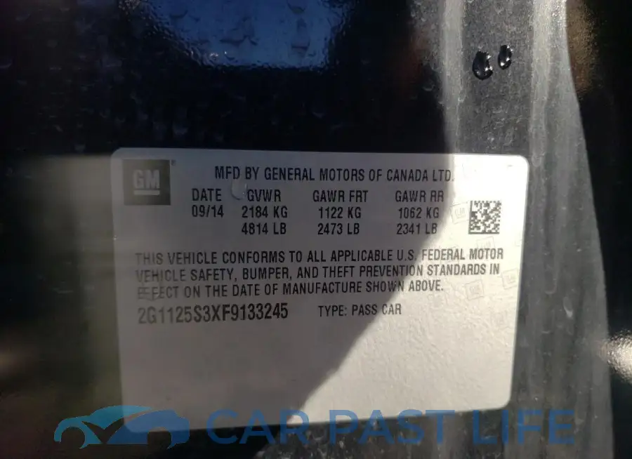 2G1125S3XF9133245# 12