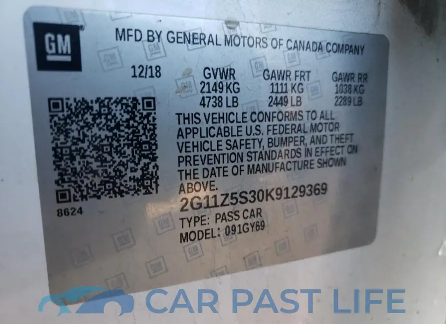 2G11Z5S30K9129369# 12