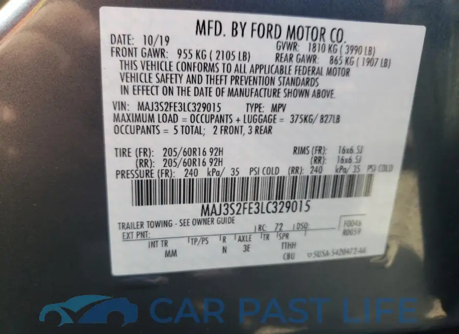 MAJ3S2FE3LC329015# 12