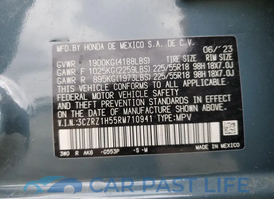 3CZRZ1H55RM710941# 13
