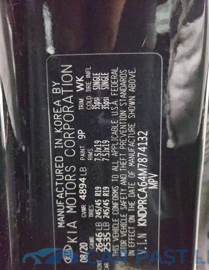 KNDPRCA64M7874132# 14