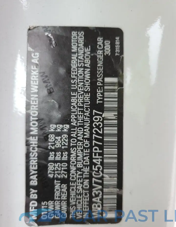WBA3V7C54FP772397# 12