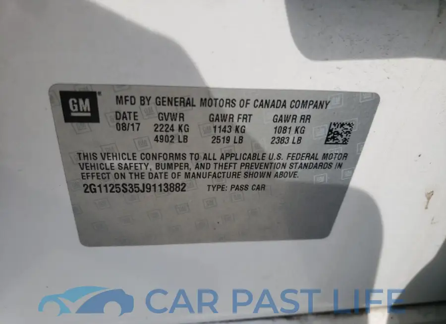 2G1125S35J9113882# 12
