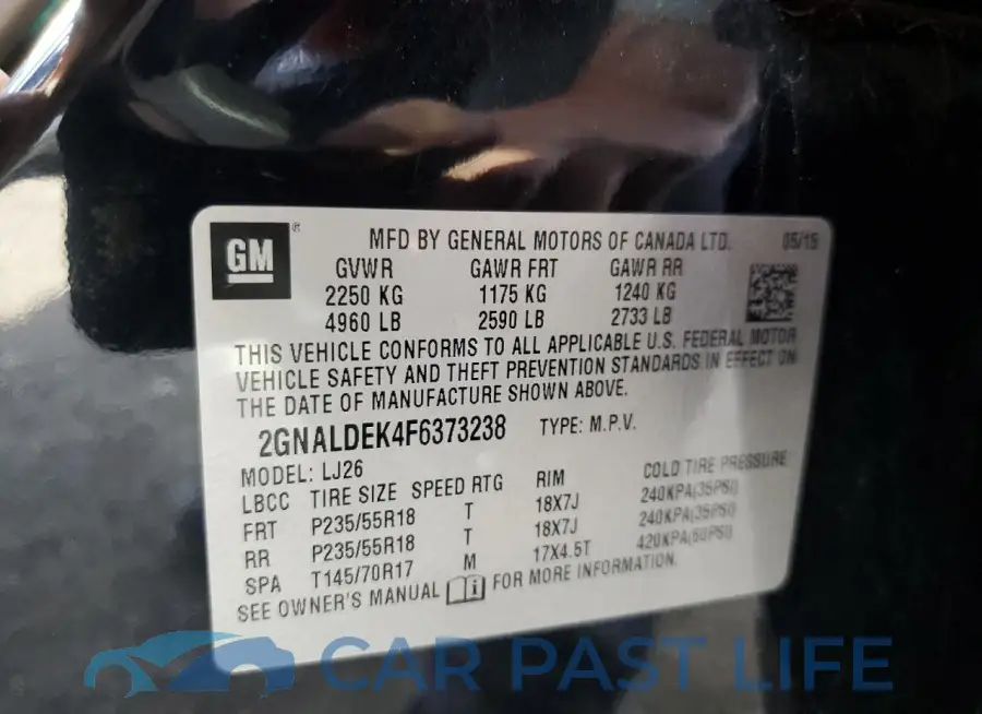 2GNALDEK4F6373238# 13