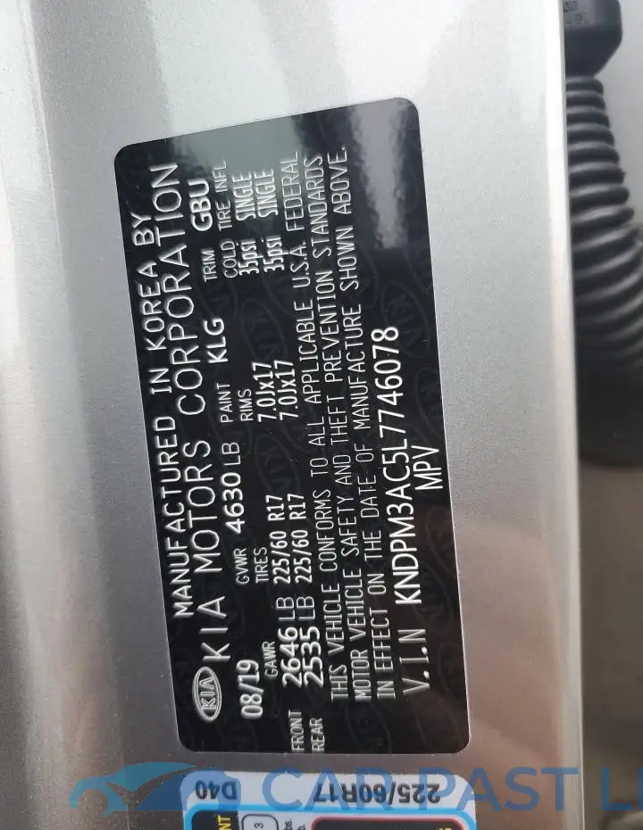 KNDPM3AC5L7746078# 12