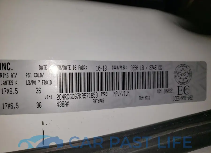 2C4RDGDG7KR571859# 14