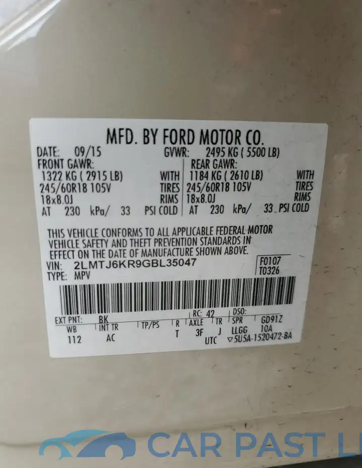 2LMTJ6KR9GBL35047# 13