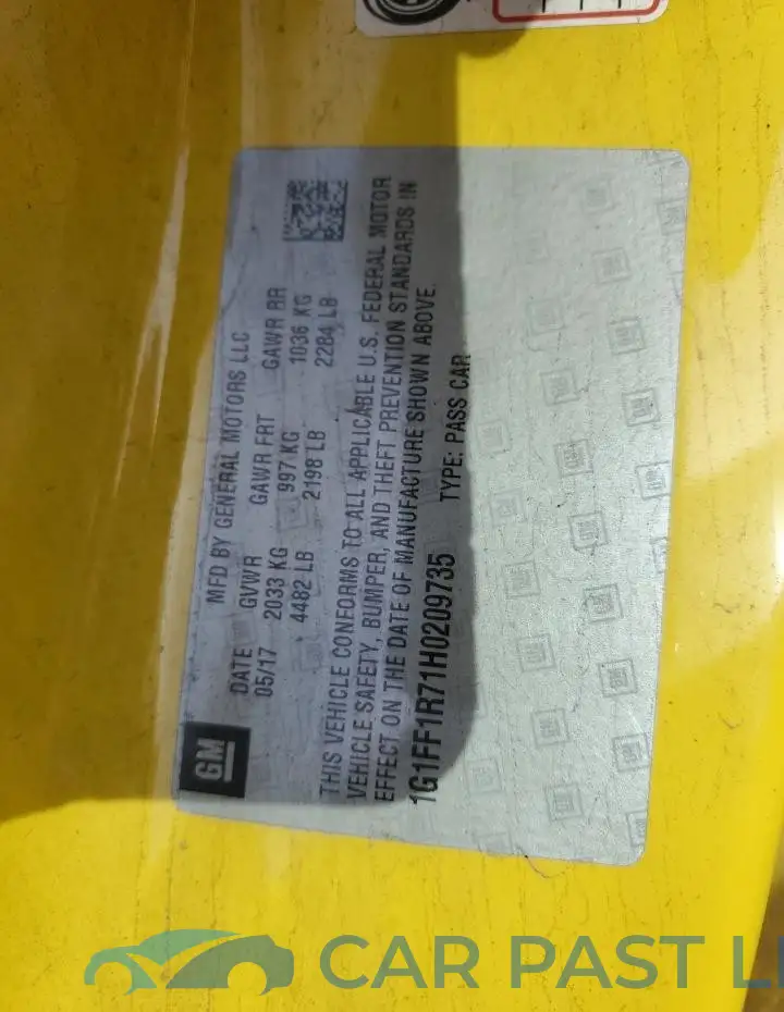 1G1FF1R71H0209735# 12