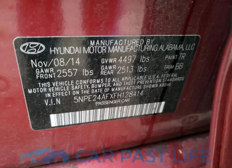 5NPE24AFXFH128414# 12