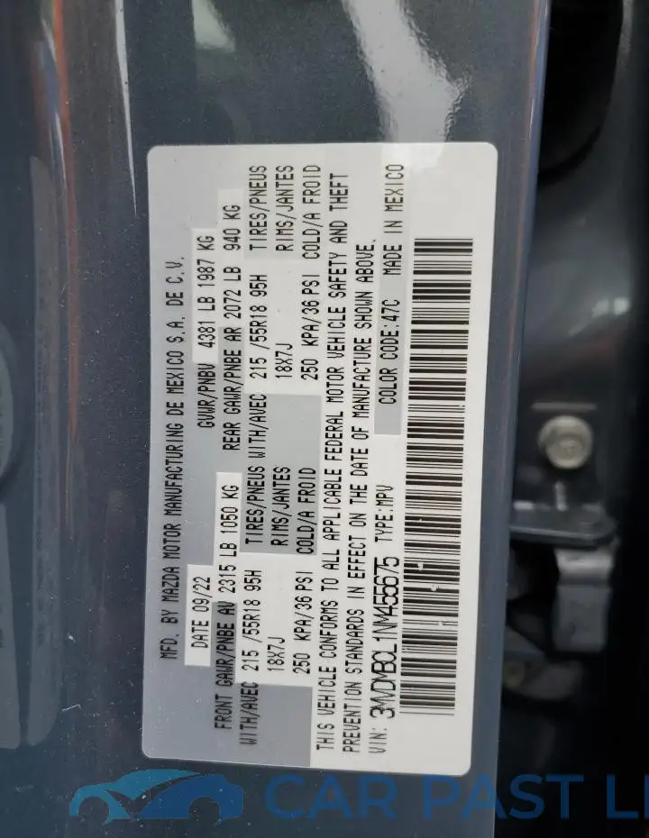 3MVDMBCL1NM455675# 12