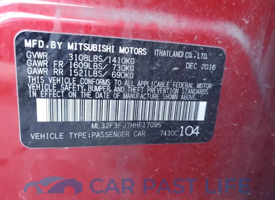 ML32F3FJ7HHF17095# 12