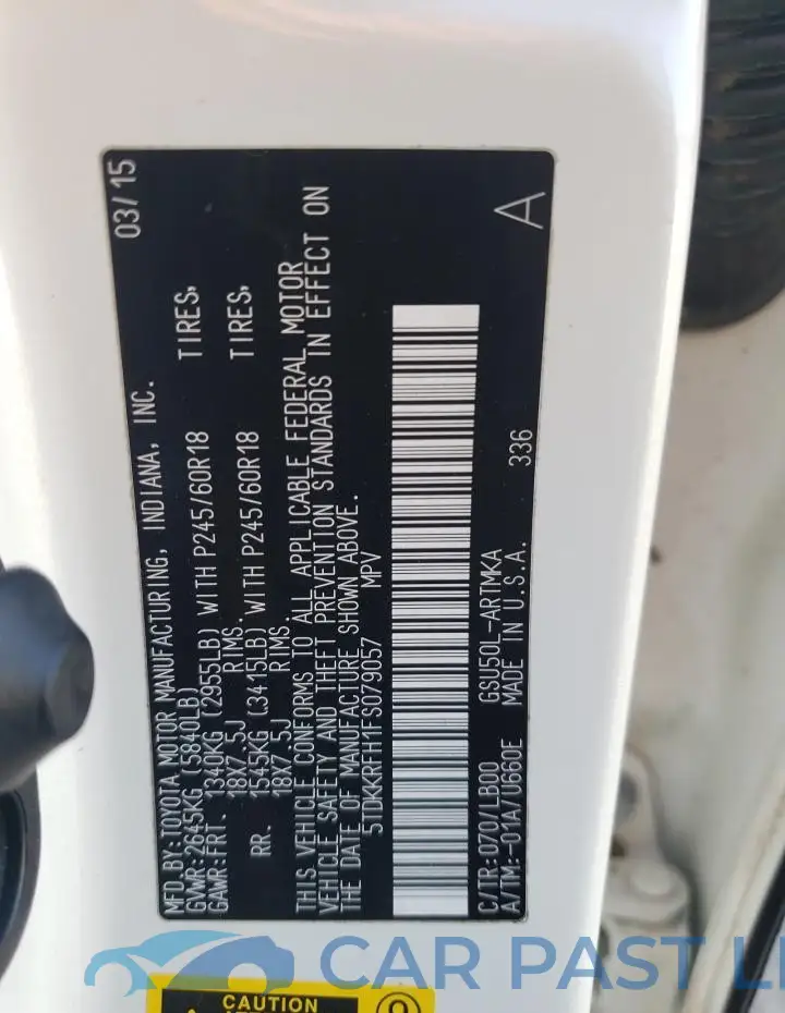 5TDKKRFH1FS079057# 13