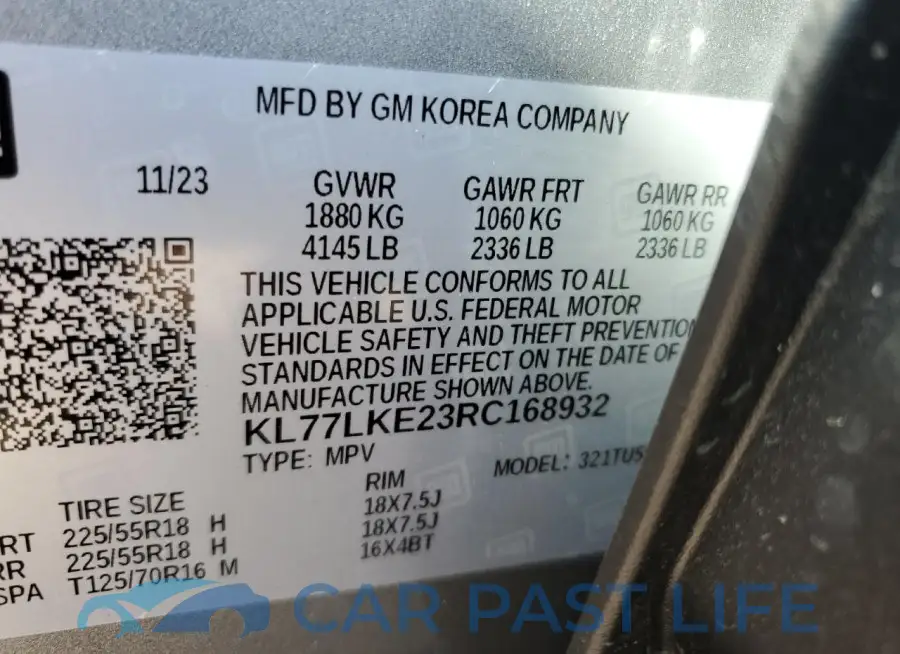 KL77LKE23RC168932# 14