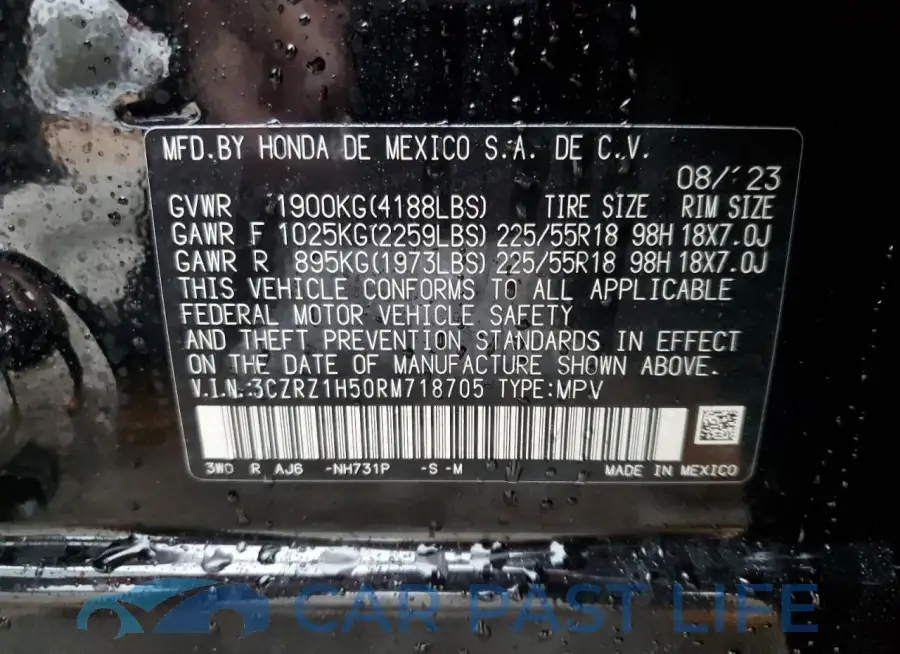 3CZRZ1H50RM718705# 13