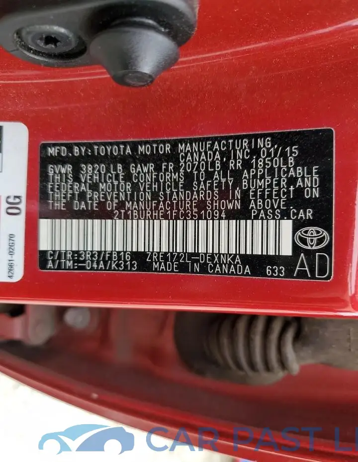 2T1BURHE1FC351094# 12