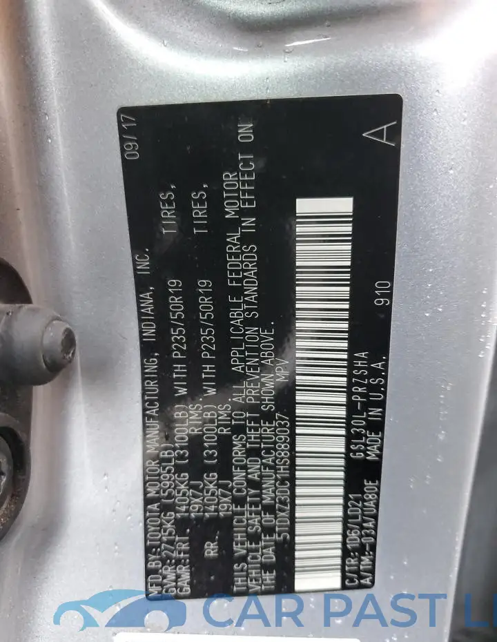 5TDXZ3DC1HS889037# 13