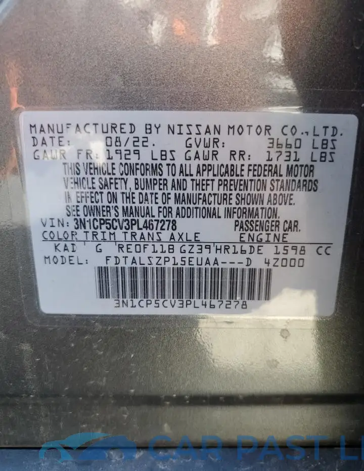 3N1CP5CV3PL467278# 13