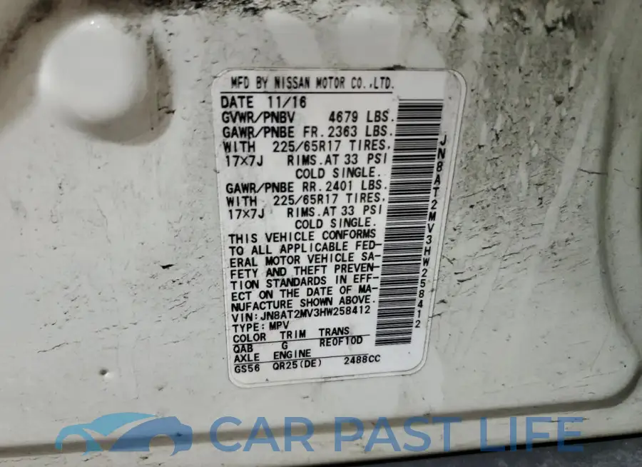 JN8AT2MV3HW258412# 13