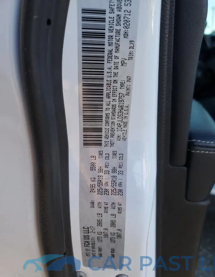 1C4PJLDS3HW619757# 12