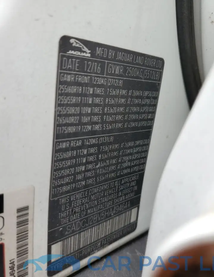 SADCJ2BV5HA494641# 12