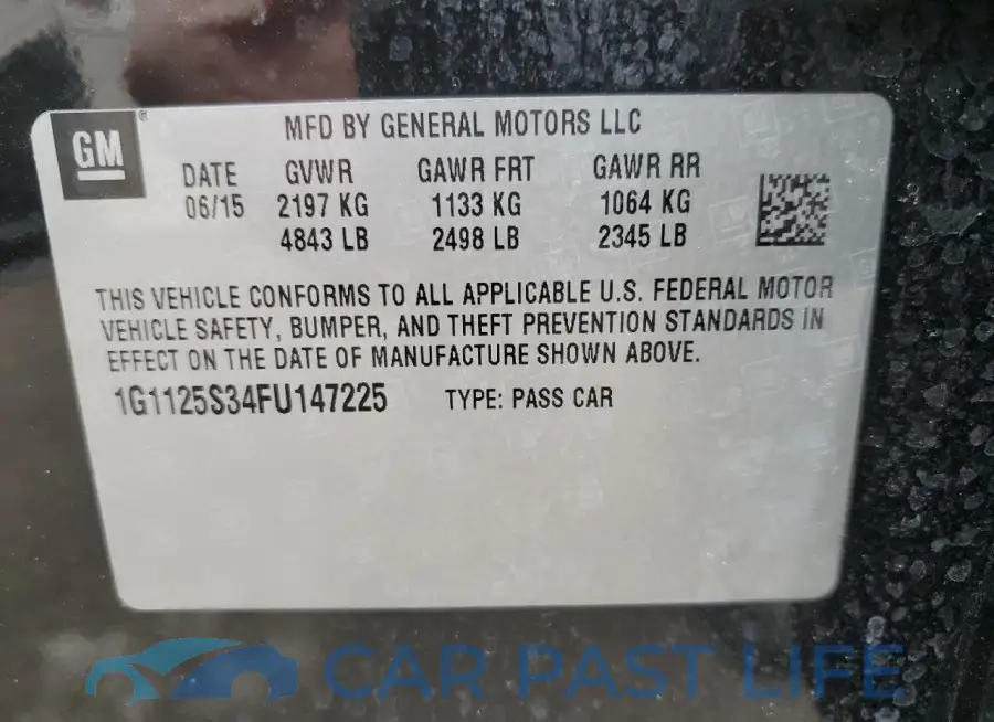 1G1125S34FU147225# 12