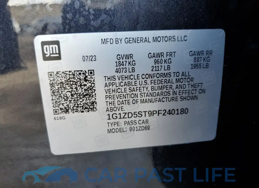 1G1ZD5ST9PF240180# 13