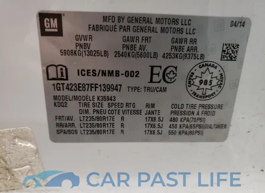 1GT423E87FF139947# 12