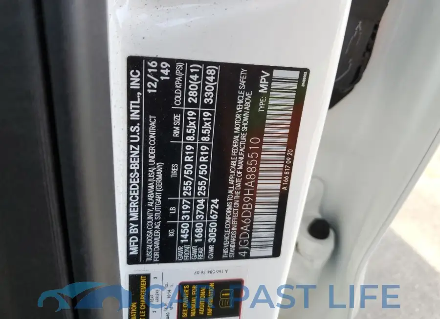 4JGDA6DB9HA885510# 13