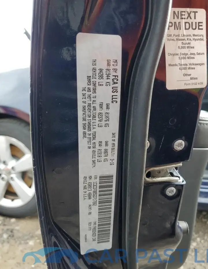1C3CDFBB5GD717262# 12