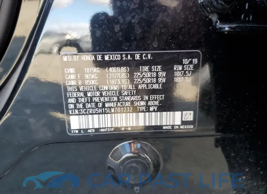 3CZRU5H15LM701232# 13