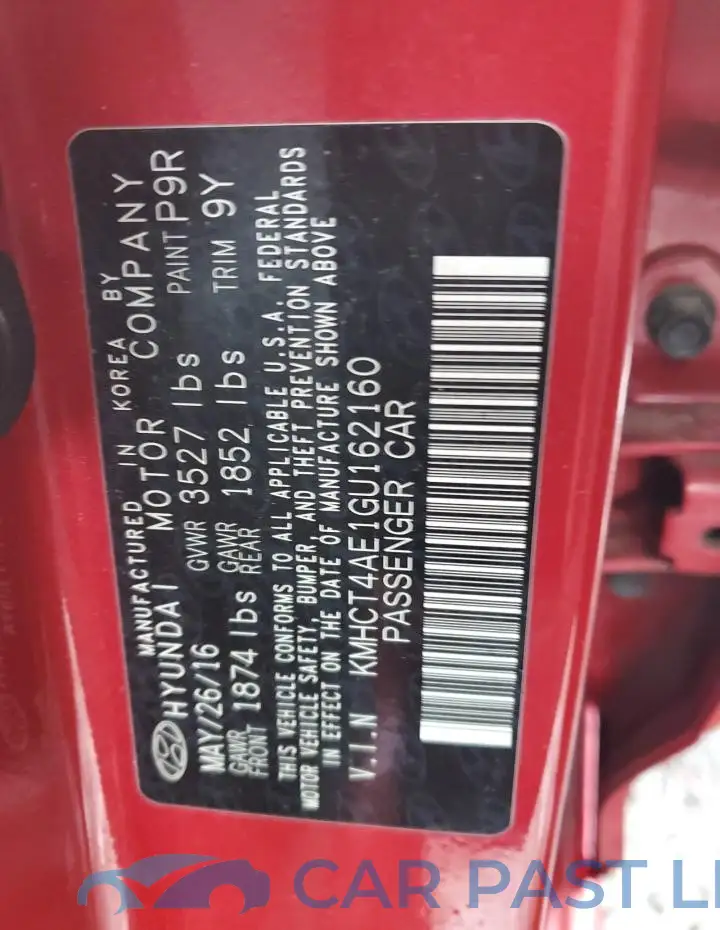 KMHCT4AE1GU162160# 12