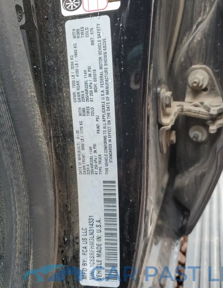 1C6SRFHM3LN314331# 12