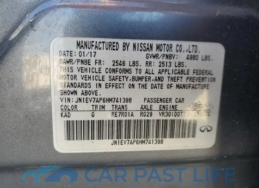 JN1EV7AP6HM741398# 13