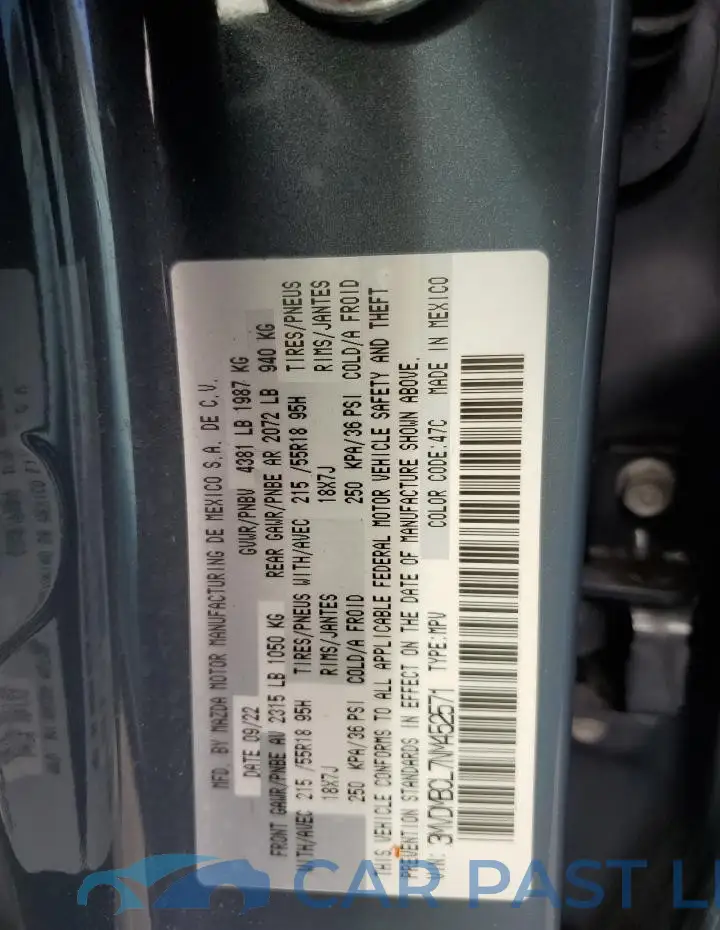 3MVDMBCL7NM452571# 13