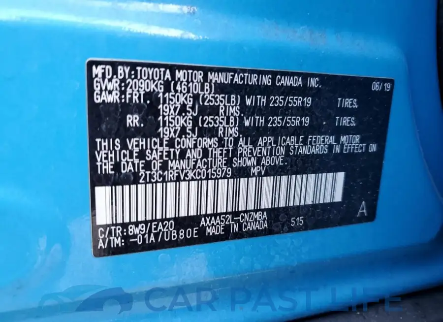 2T3C1RFV3KC015979# 14
