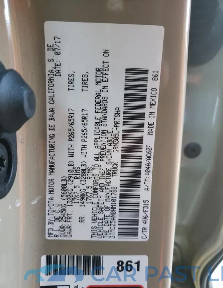 3TMCZ5AN8HM101788# 12