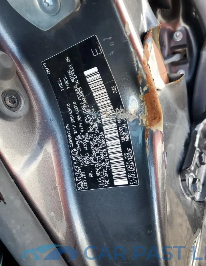 JTMCY7AJ7L4086166# 13