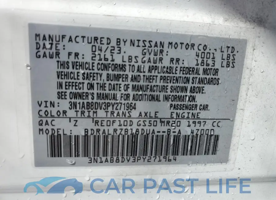 3N1AB8DV3PY271964# 12
